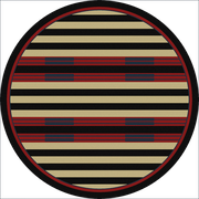Southwest Stripe Rustic Lodge Rugs Round | The Cabin Shack