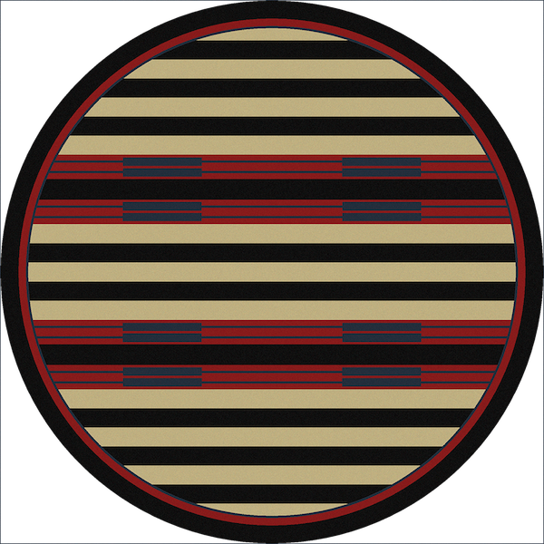 Southwest Stripe Rustic Lodge Rugs Round | The Cabin Shack
