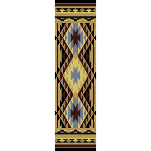 Southwest Sunrise Rustic Lodge Rug Runner | The Cabin Shack