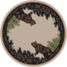 Cabin Rugs | Twin Bears Lodge Rug Round | The Cabin Shack