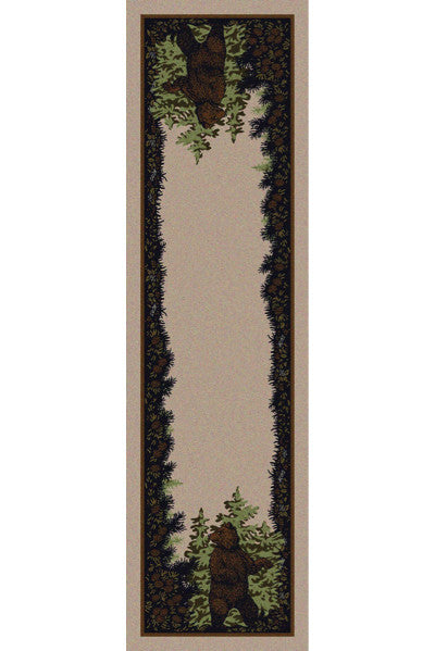 Cabin Rugs | Twin Bears Lodge Rug Runner| The Cabin Shack