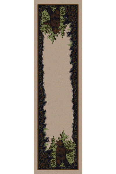 Cabin Rugs | Twin Bears Lodge Rug Runner| The Cabin Shack