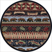Cabin Rugs | Wilderness Trek Lodge Rug Round | The Cabin Shack