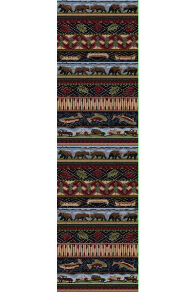 Cabin Rugs | Wilderness Trek Lodge Rug Runner | The Cabin Shack