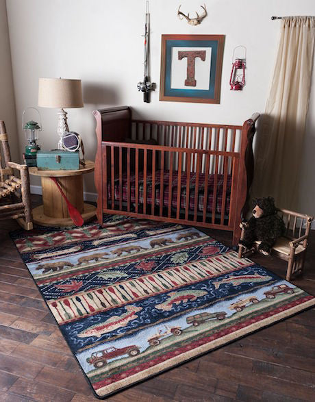 Cabin Rugs | Wilderness Trek Lodge Rug Nursery | The Cabin Shack