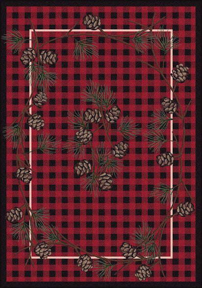 Cabin Rugs | Wooded Pines Red Lodge Rug | The Cabin Shack