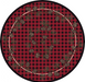 Cabin Rugs | Wooded Pines Red Lodge Rug Round | The Cabin Shack