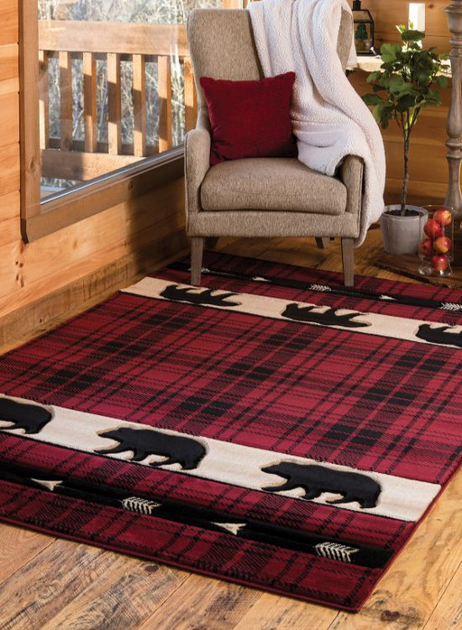 Camp Red Triplets Rug | The Cabin Shack