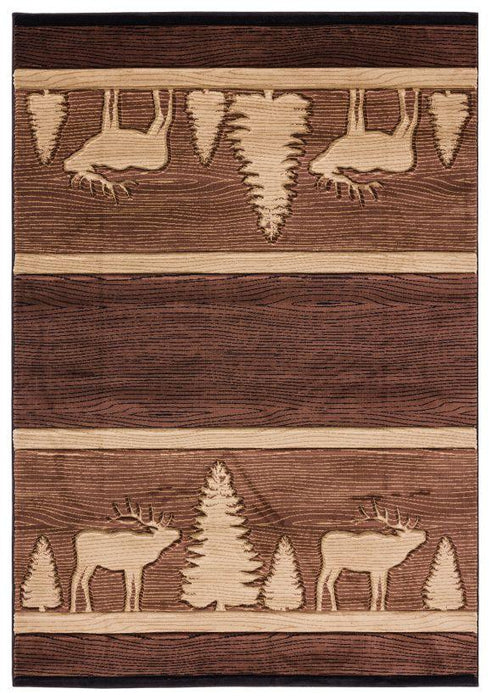 Camp Elk Wood Rug