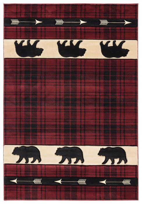 Camp Red Triplets Rug