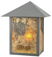 Craftsman Brown Pine Needle Forest Wall Sconce | The Cabin Shack
