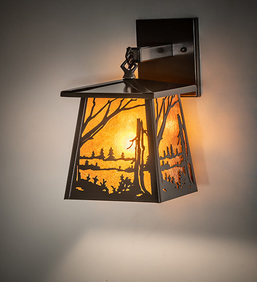 Cross Wooded Pond Wall Sconce | The Cabin Shack