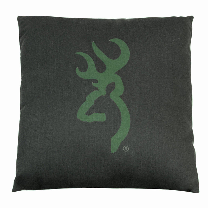Cabin Decor - Buckmark Camo Dark Green Throw Pillow - The Cabin Shack