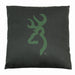 Cabin Decor - Buckmark Camo Dark Green Throw Pillow - The Cabin Shack