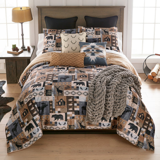Flat Endovalley Rocky Mountains Comforter Set | The Cabin Shack