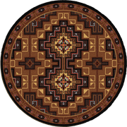 Arrowhead Rustic Lodge Rug Round | The Cabin Shack