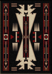 Native Arrow Black Rustic Lodge Rug 3x4 | The Cabin Shack