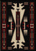 Native Arrow Black Rustic Lodge Rug 3x4 | The Cabin Shack