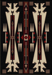 Native Arrow Black Rustic Lodge Rug 4x5 5x8 8x11 | The Cabin Shack