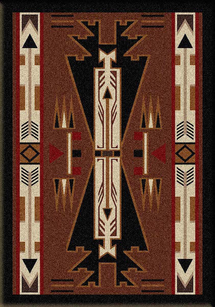 Native Arrow Brown Rug Collection