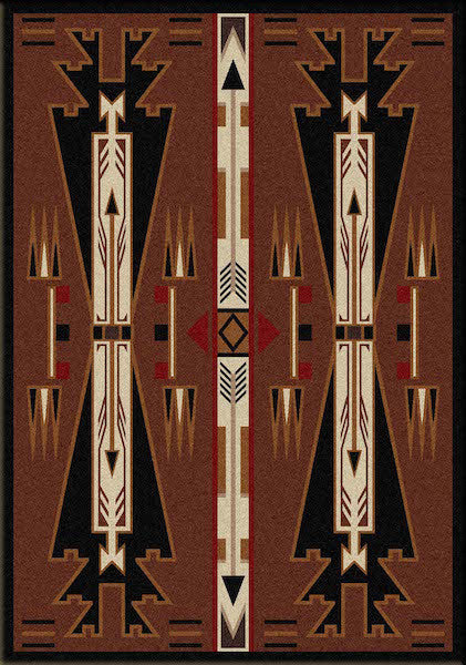 Native Arrow Brown Rug Collection