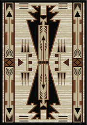 Native Arrow Rustic Lodge Rug 3x4 | The Cabin Shack