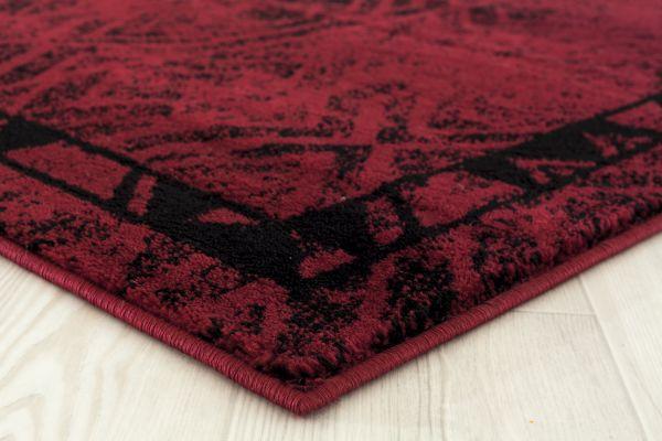 Hudson Red Rug Edge View | The Cabin Shack