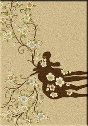 Cabin Decor - Tan Moose Retreat Lodge Rug Collection - The Cabin Shack
