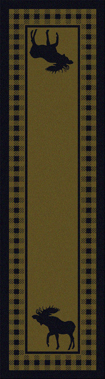Cabin Decor - Green Moose Retreat Lodge Rug Collection - The Cabin Shack