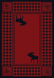 Cabin Decor - Red Moose Retreat Lodge Rug Collection - The Cabin Shack