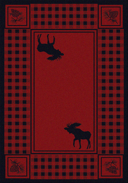 Cabin Decor - Red Moose Retreat Lodge Rug Collection - The Cabin Shack