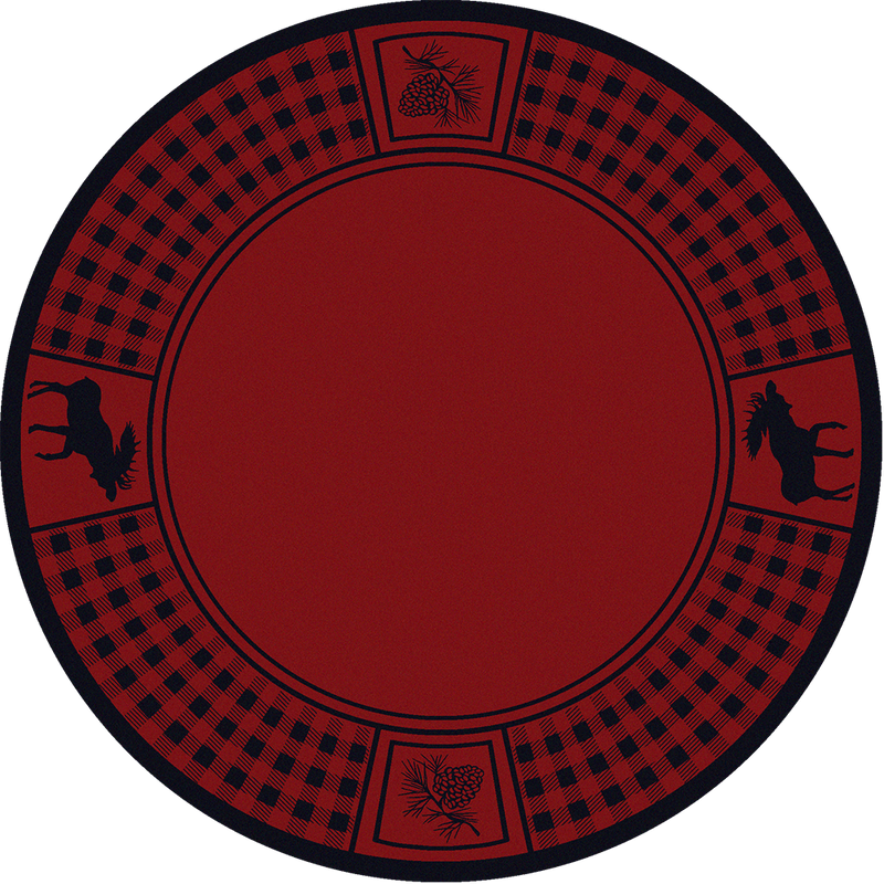 Cabin Decor - Red Moose Retreat Lodge Rug Collection - The Cabin Shack
