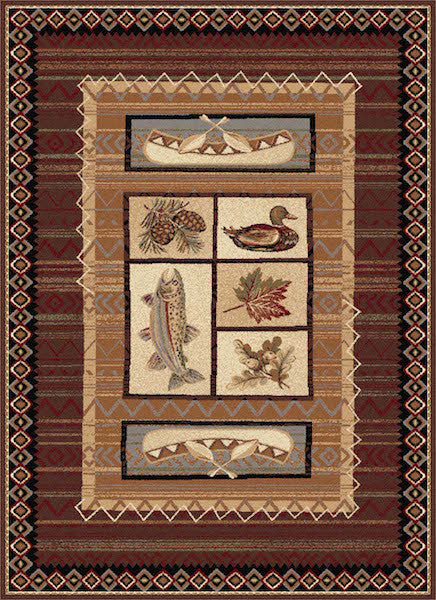 Yellowstone River Run Lodge Rug Collection