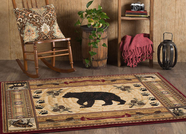 Teton Ridge Rustic Lodge Rug Collection | The Cabin Shack