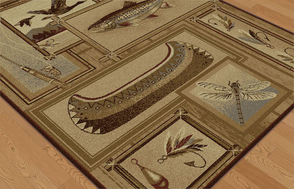 Glacier Lake Rustic Rug Collection
