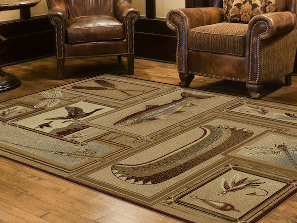 Glacier Lake Rustic Rug Collection