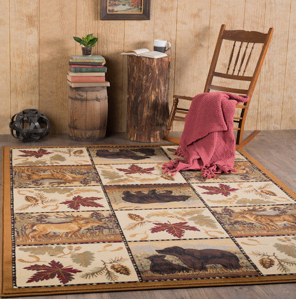 Denali Retreat Rustic Lodge Rug | The Cabin Shack