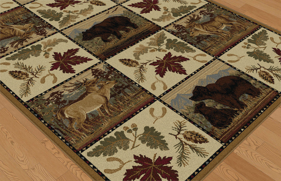 Denali Retreat Rustic Lodge Rug Collection | The Cabin Shack