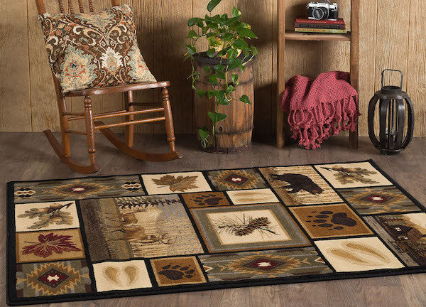 Fall River Rustic Lodge Rug Collection | The Cabin Shack