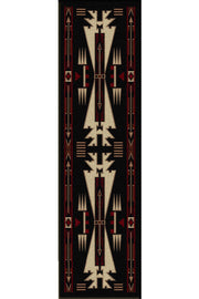 Native Arrow Black Rustic Lodge Rug 2x8 | The Cabin Shack