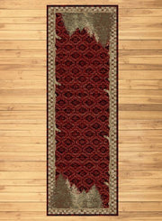 Nature Red Rug Runner | The Cabin Shack