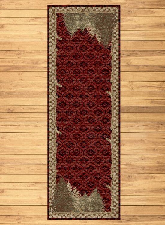 Nature Red Rug Runner | The Cabin Shack