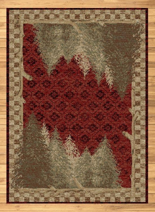 Nature Red Rug | The Cabin Shack