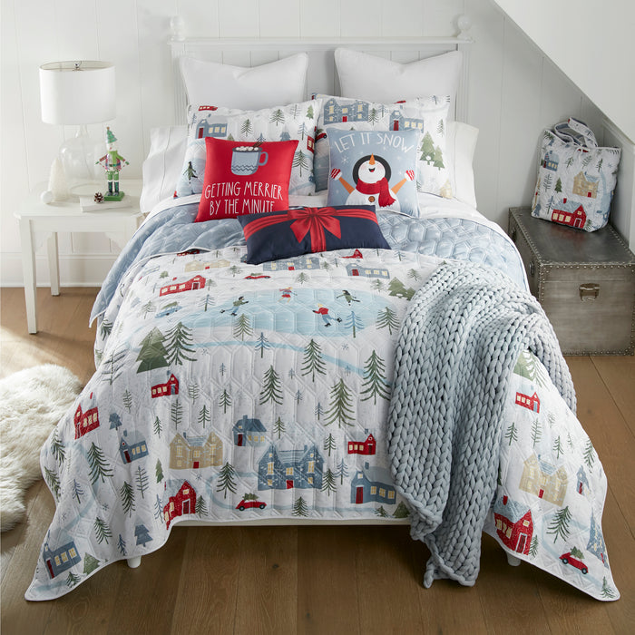 North Pole Winter Wonderland Comforter Set | The Cabin Shack