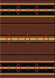 Southwest Corners Brown Rustic Lodge Rug | The Cabin Shack