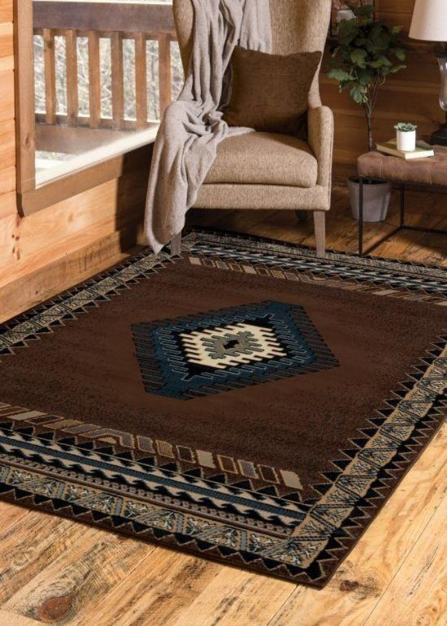 Phoenix Brown Rug | The Cabin Shack