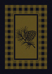 Pinecone Retreat Rugs Green | The Cabin Shack