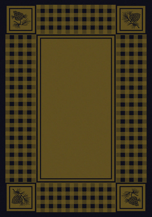 Cabin Decor - Green Pinecone Retreat Lodge Rug Collection - The Cabin Shack