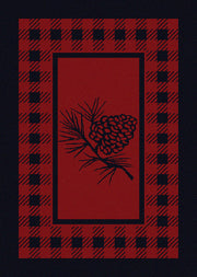 Cabin Decor - Red Pinecone Retreat Lodge Rug Collection - The Cabin Shack