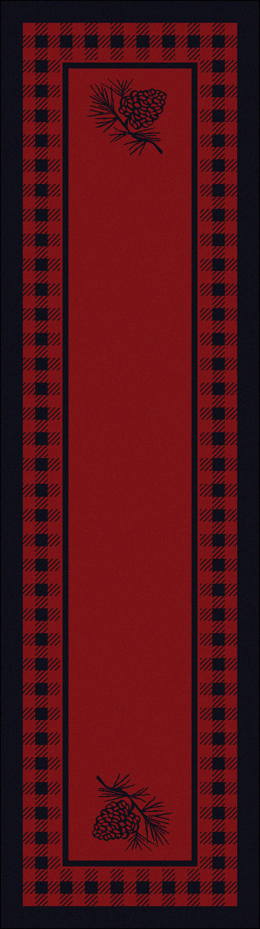 Cabin Decor - Red Pinecone Retreat Lodge Rug Collection - The Cabin Shack